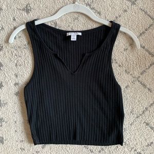 Black crop top